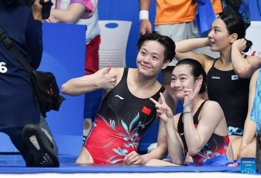 China claims two more diving golds at Hangzhou Asiad