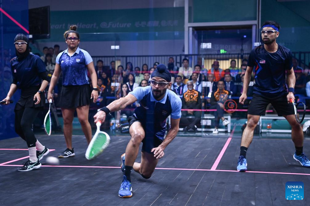 In pics: Mixed Doubles Final of Squash at Hangzhou Asiad