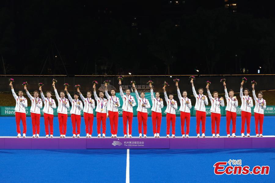 China wins Asian Games women's hockey title