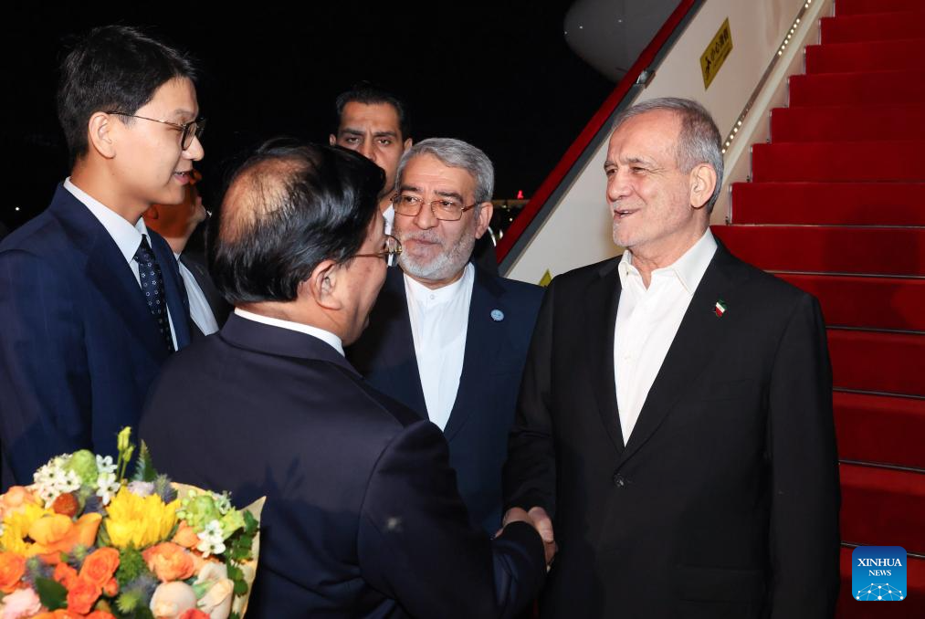 Iran's president arrives in Tianjin for SCO Summit 2025