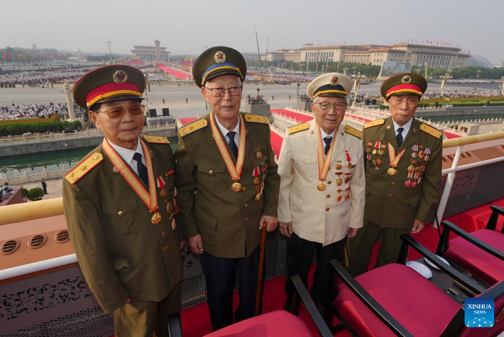 Veterans attend grand gathering marking 80th anniversary of victory over Japanese aggression