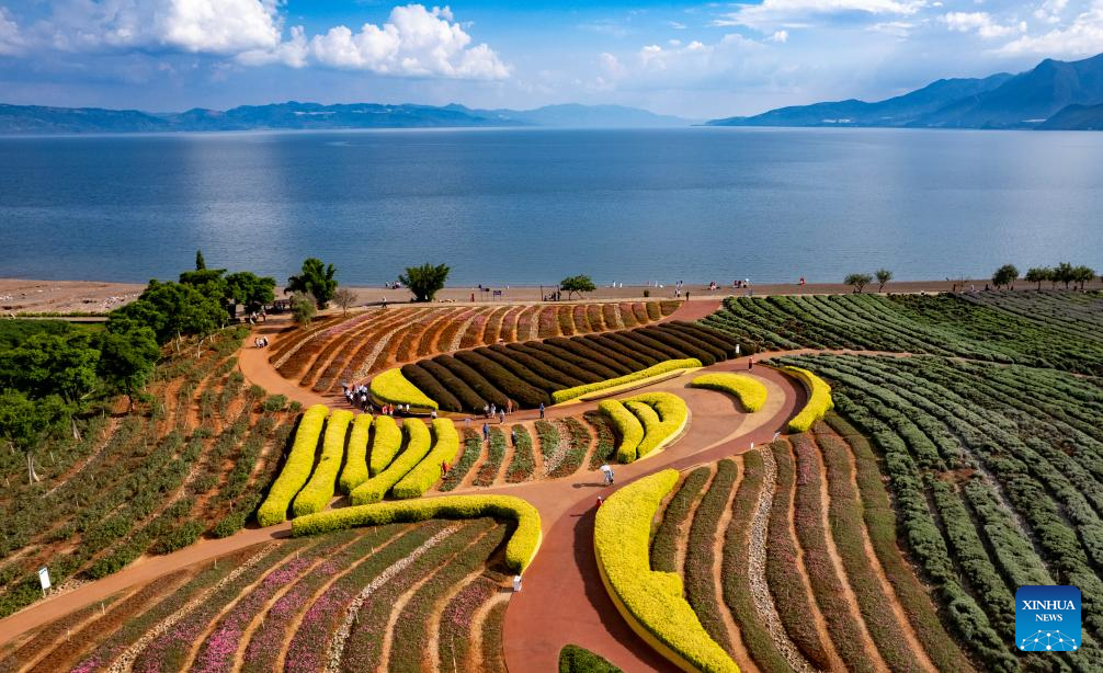 Scenery of Fuxian Lake in Yuxi City, Yunnan